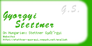 gyorgyi stettner business card